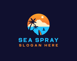 Travel Boat Vacation logo design