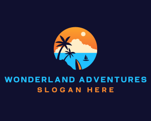 Travel Boat Vacation logo design