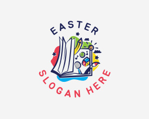 Kindergarten Education Book Logo