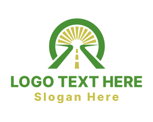 Moving - Sunrise Highway Road logo design