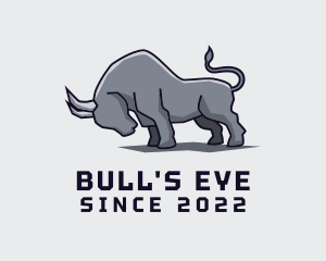 Charging Wild Bull logo design