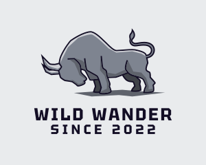 Charging Wild Bull logo design