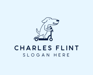 Pet - Dog Puppy Scooter logo design