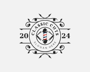 Barber Shop - Grooming Barber Hairdressing logo design