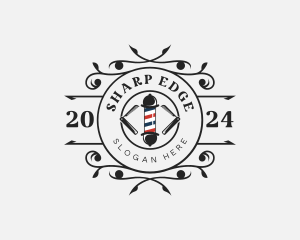 Grooming Barber Hairdressing logo design