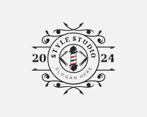 Grooming Barber Hairdressing logo design