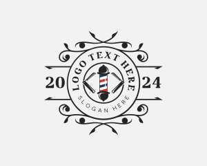 Emblem - Grooming Barber Hairdressing logo design