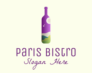 Wine Liquor Travel logo design