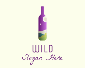 Scene - Wine Liquor Travel logo design