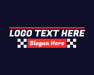 Motorcycle - Automotive Racing Text logo design