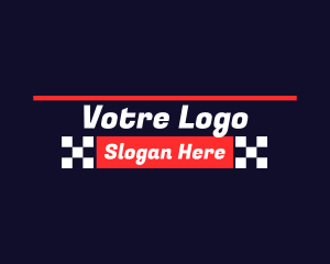 Automotive Racing Text  Logo