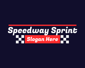 Automotive Racing Text  logo design