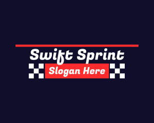 Automotive Racing Text  logo design