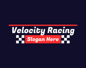 Automotive Racing Text  logo design