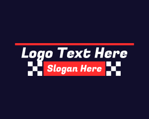 Automotive Racing Text  Logo