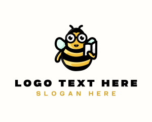 Character - Bee Learning Educational logo design