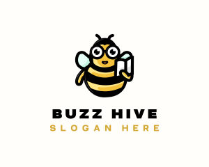 Reading Bee Learning  logo design