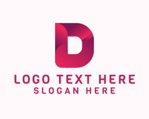 Elegant Gradient Letter D logo design