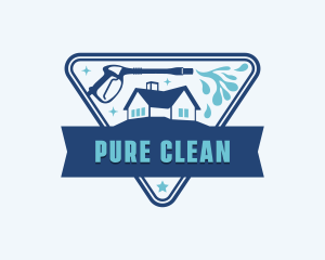 Power Washing Cleaning logo design