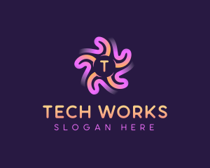 Tech AI Programming logo design