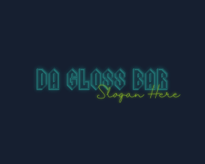 Neon Bar Club logo design