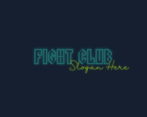 Neon Bar Club logo design