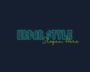 Night Store - Neon Bar Club logo design