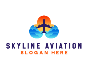 Flight - Flight Travel Sunset logo design
