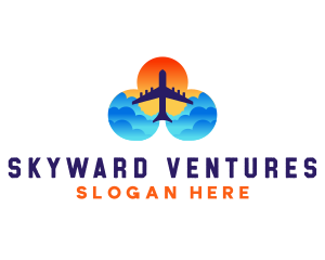 Flight - Flight Travel Sunset logo design