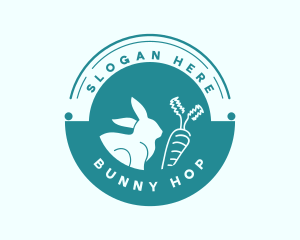 Bunny Rabbit Carrot logo design