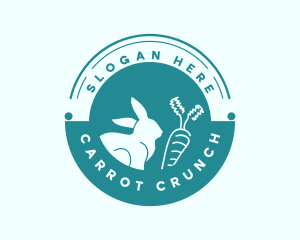 Carrot - Bunny Rabbit Carrot logo design