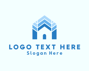Leasing - Blue House Residence logo design