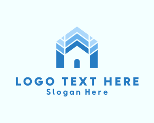 Construction - Blue House Residence logo design