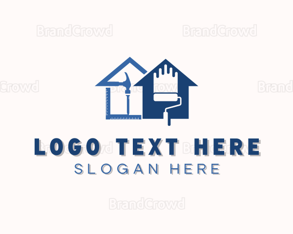 House Renovation Painting Logo