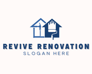 Renovation - House Renovation Painting logo design