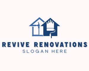 Renovation - House Renovation Painting logo design