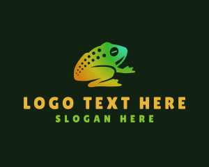Advertising - Frog Toad Gradient logo design
