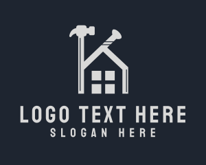 Property - House Renovation Hammer logo design