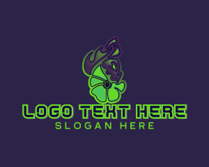 Twitch - Alien Skull Demon logo design