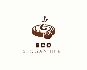 Confection - Swirl Chocolate Candy logo design