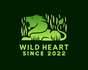 Endangered - Wild Safari Lion logo design