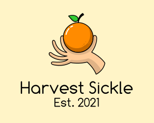 Handpicked Orange Fruit  logo design