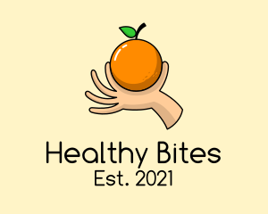 Handpicked Orange Fruit  logo design