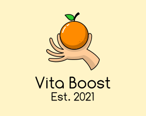 Vitamin - Handpicked Orange Fruit logo design