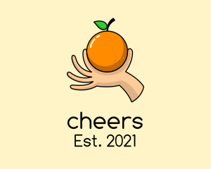 Fresh - Handpicked Orange Fruit logo design