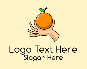 Handpicked Orange Fruit  Logo