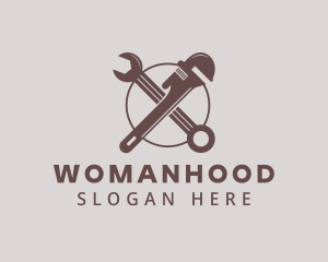 Plumbing Pipe Wrench Logo