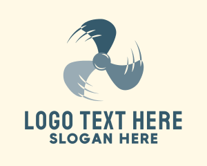 Marine - Fast Spinning Propeller logo design