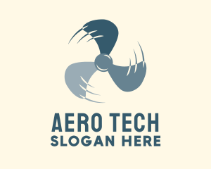 Aero - Fast Spinning Propeller logo design