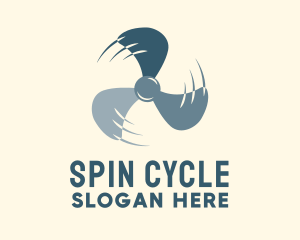 Spin - Fast Spinning Propeller logo design